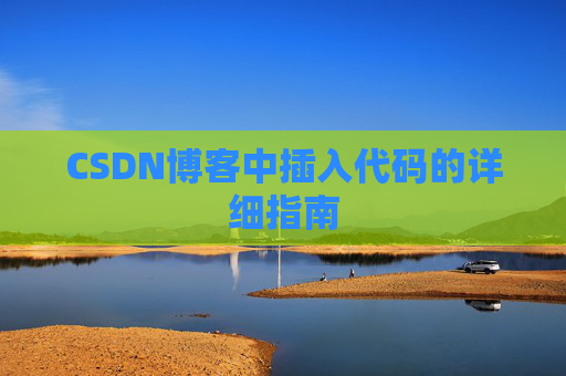 CSDN博客中插入代码的详细指南
